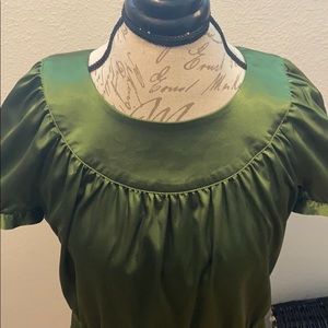 Forest Green Blouse 👚